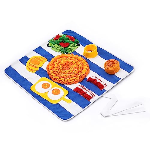 Injoya Schnüffelmatte für Hunde Frühstück, X-Large Hund Schnüffelmatte 68,6 x 68,6 cm, Hundeanreicherungsspielzeug, langsamer Futterspender, Welpenspielzeug, um sie zu beschäftigen, maschinenwaschbar, von INJOYA INSPIRING JOY IN ANIMALS
