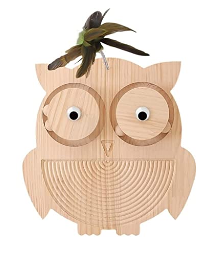 Katzenkratzer Hölzerne Katzenkratzpolster Eulenform Katzenkratzer Mit Spielzeugball Katzenkratzer Für Innenkatzen Multifunktionales Katzenspielzeug Kratzmatte Katze (Blue : Wood, Size : 35 * 35.5cm) Katzenkratzer Hölzerne Katzenkratzpolster Eulenform Katzenkratzer Mit Spielzeugball Katzenkratzer Für Innenkatzen Multifunktionales Katzenspielzeug Kratzmatte Katze (Blue : Wood, Size : 35 * 35.5cm) von INKTUS
