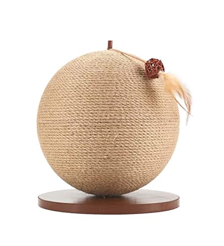 Katzenkratzer Natürlicher Sisal-Katzenkratzer Katzenkratzbaum Katzenkratzer Interaktives Katzenspielzeug Kratzmatte Katze (Blue : Brown, Size : 30 * 30 * 30cm) von INKTUS