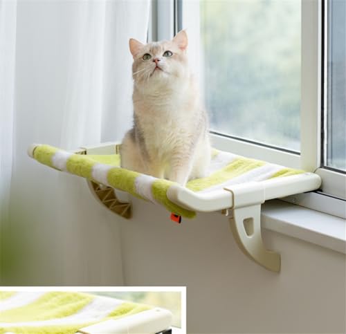 INLANDSIS Purrloft Katzenhängemattenbett, Premium Purrloft Katzenfensterstange für den Innenbereich, faltbare Hängematte, starke Unterstützung, künstliches Haustierregal, abnehmbare, waschbare Bezüge von INLANDSIS