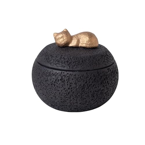 INMORVEN Trauerlicht für Haustiere - Personalisierbares Gedenklicht aus Portland-Zement (13x13x11,5cm) mit Gravur für Hunde/Katzen, wetterfest für Innen- & Außenbereich (Hund) von INMORVEN