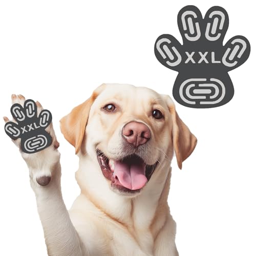 Hundepfoten-Aufkleber XXL, rutschfest für ältere Hunde, Schutz für heißen Bürgersteig, Traktionskontrolle, Pfotenaufkleber mit starker Traktion, verhindert Verrutschen auf Hartholzböden, 9 Sets, 36 von INNERZEN