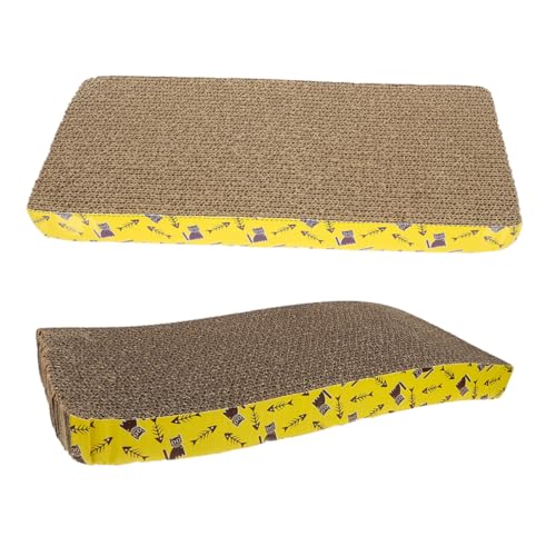2St kratzbaum für Katzen Kätzchen-Kratzunterlage Katzen-Kratzunterlage Katze kratzt katzenspielzeug kratzmöbel für Katzen Heimtierbedarf Haushalts-Kratzunterlage Wellpapier INOOMP von INOOMP