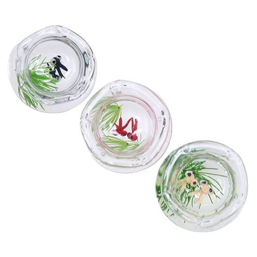 INOOMP 3stücke Miniatur-fischglas Aquarium Ornament Fischglas-dekor Miniatur-Handwerk Kleine Dinge INOOMP 3stücke Miniatur-fischglas Aquarium Ornament Fischglas-dekor Miniatur-Handwerk Kleine Dinge von INOOMP