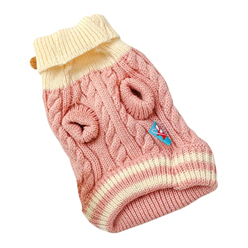 INOOMP 5St Welpenweste aus Baumwolle Winterpullover für Hunde Kätzchen-Kleidung Hundehemden Schneeanzug für Hunde hundemantel Dog Raincoat Welpenkostüm Haustierkleidung Stoff Rosa von INOOMP
