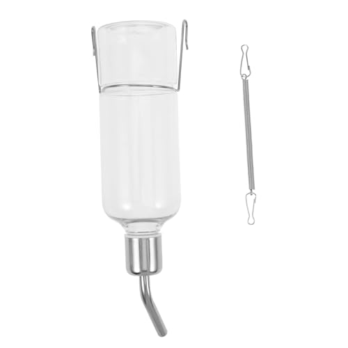 INOOMP Wasserspender Automatischer Für Haustiere Katzen Vögel Tragbar Hängende Wasserflasche Mit Kugeldesign Einfache Bedienung Aus Umweltfreundlichem Kunststoff Sicher Für Tiere von INOOMP