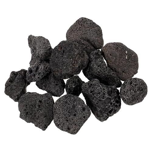 INOOMP 1 Packung Vulkanstein-Landschaftsgestaltung großes Lavasteinaquarium vulkanisch eingetopft Aquarium Dekoration naturstein natürliches Vulkangestein Blumentopf aus Vulkanstein Black von INOOMP