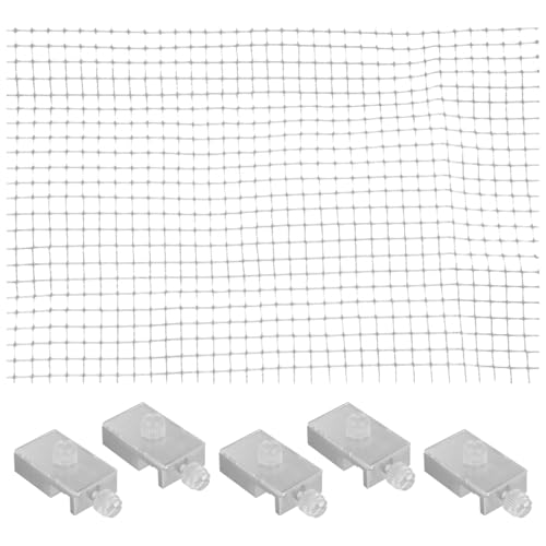 INOOMP 1 Satz Antisprungnetz Für Aquarien Ecke Zubehör Für Aquarien Aquariumabdeckung Netzabdeckung Für Aquarien Anti-Sprung-mesh Anti-Spring-Netz Für Aquarien Stand Transparent Plastik von INOOMP