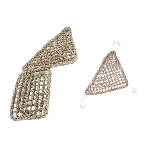 INOOMP Gecko Dreieck Hängematte Reptil Nest Matte Set Gras Material INOOMP Gecko Dreieck Hängematte Reptil Nest Matte Set Gras Material von INOOMP