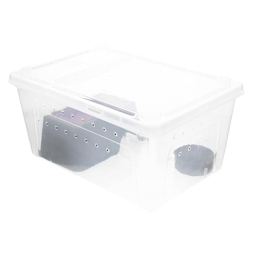 INOOMP Kunststoff Material Reptil Fütterung Box Atmungsaktive Löcher Eidechsen Zucht Box von INOOMP
