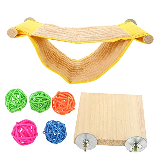 INOOMP Hängematte Für Kleintiere Atmungsaktiv Warm Für Meerschweinchen Hamster Und Chinchillas Set Mit Spielball Und Nest Ganzjährig Geeignet INOOMP Hängematte Für Kleintiere Atmungsaktiv Warm Für Meerschweinchen Hamster Und Chinchillas Set Mit Spielball Und Nest Ganzjährig Geeignet von INOOMP