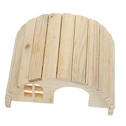 INOOMP 1satz Holz Hamsterhaus Natürlicher Rückzugsort Für Kleine Haustiere Praktische Spielzeug Und Schlafgelegenheit Für Hamster Ratten Und Andere Kleintiere von INOOMP