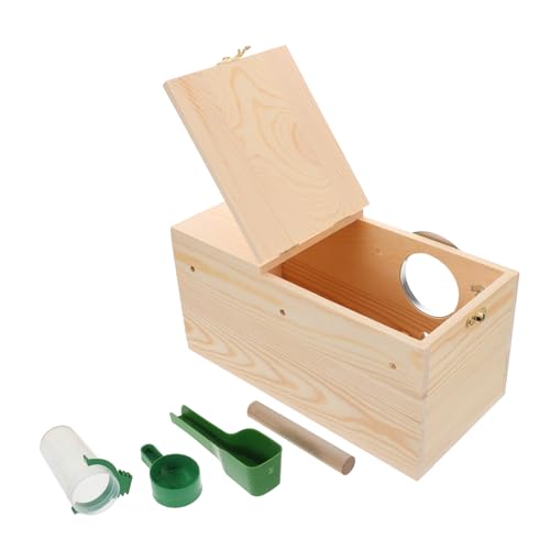INOOMP 1 Satz Papageiennistbox Sittich Nest Nymphensittich-hauskäfig Sittichnest Für Käfig Sittichkäfig Vogelkäfighaus Conure Vogelhaus Für Käfig Vogelhütte Hölzern Beige INOOMP 1 Satz Papageiennistbox Sittich Nest Nymphensittich-hauskäfig Sittichnest Für Käfig Sittichkäfig Vogelkäfighaus Conure Vogelhaus Für Käfig Vogelhütte Hölzern Beige von INOOMP