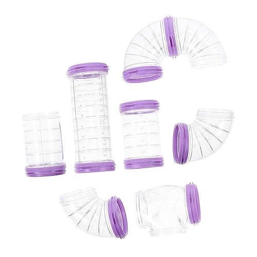 INOOMP 1 Satz Pfeifenhamsterspielzeug Hamsterröhrentunnel Hamsterkäfigtunnel Rohre Hamsterkäfig groß Hamsterkäfige Kleiner Tiertunnel und auftauchen Rattenkäfig-Labyrinth Plastik Violett INOOMP 1 Satz Pfeifenhamsterspielzeug Hamsterröhrentunnel Hamsterkäfigtunnel Rohre Hamsterkäfig groß Hamsterkäfige Kleiner Tiertunnel und auftauchen Rattenkäfig-Labyrinth Plastik Violett von INOOMP