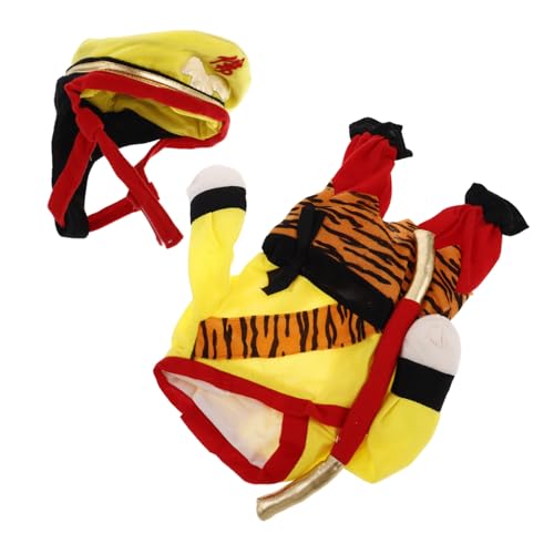 INOOMP Hundekleidung Lustig Für Party Kostüm AFFE König Für Große Hunde Haustierkleidung Bequeme Atmungsaktiv Cosplay Outfit Für Hund von INOOMP