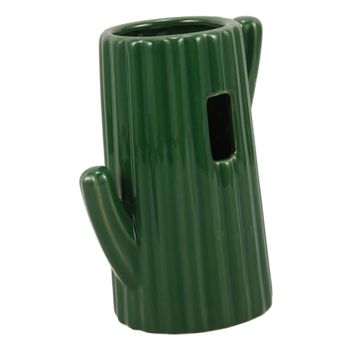 INOOMP Cactus Form Trinkflasche Für Hamster Aus Keramik Wasserspender Für Kleine Haustiere Langlebiger Pet Water Feeder Zubehör Für Käfige Grün von INOOMP