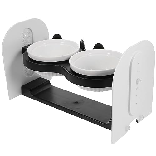 INOOMP Innovativer Katzenfutterspender Aus Keramik mit Doppelnapf Verstellbare und Auslauf – für Den Innenbereich INOOMP Innovativer Katzenfutterspender Aus Keramik mit Doppelnapf Verstellbare und Auslauf – für Den Innenbereich von INOOMP