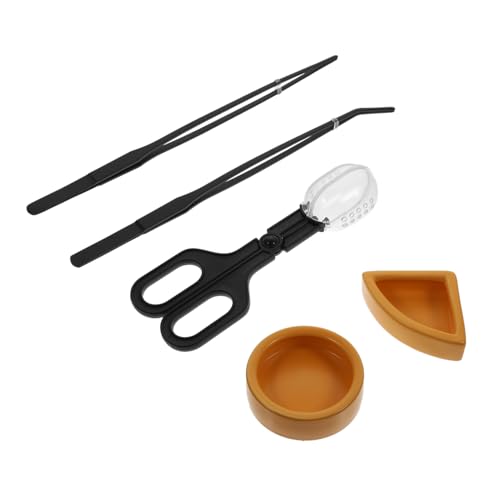 INOOMP Reptilien-futternapf 5-teiliges Set Wasserfutter Feeder Pinzette Für Eidechsen Geckos INOOMP Reptilien-futternapf 5-teiliges Set Wasserfutter Feeder Pinzette Für Eidechsen Geckos von INOOMP