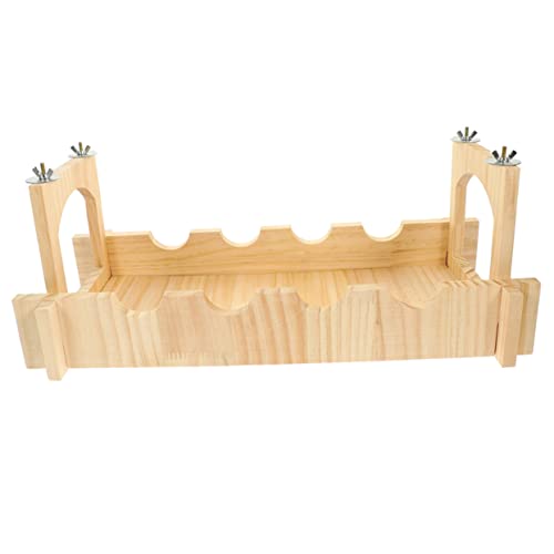 INOOMP Meerschweinchen-haustierbrücke Holz-kletterspielzeug Für Haustiere Tierleiterbrücke Haustier-hängebrücke von INOOMP