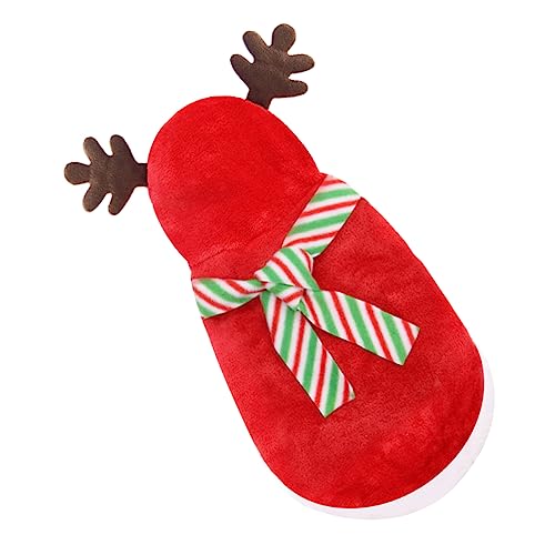 INOOMP Weihnachts-Hunde-Outfits Haustier-Outfit Hundekostüm-Set Mit Elchmuster Bequem Für Weihnachtsfeiern von INOOMP
