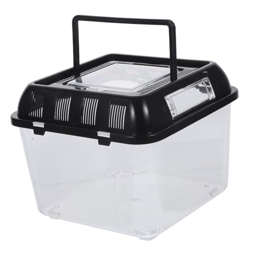 INOOMP 1 Stück Haustierkiste Futterspender drinnen Fischbehälter klein Produkt Hamster käfig Hamster cage stauboxen Aufbewahrungsnest für Reptilien Schildkrötelebensraum Plastik von INOOMP