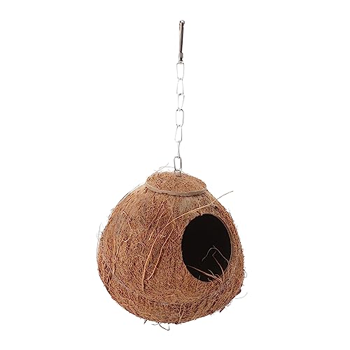 INOOMP 1stück Vogelspielzeug Aus Kokosnuss-Schale Für Papageien Bissfestes Vögel-Nest Spielzeug Langlebig Und Praktisch Für Haustier-vögel Zur Beschäftigung Nagen von INOOMP