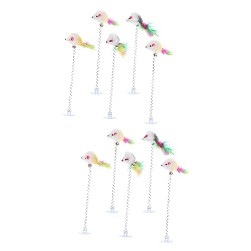 INOOMP 10 STK Saugnapf Necken Katzen Stick Frühlingskatzenspielzeug Plüschwürfe Tierspielzeug Spielzeug Zum Necken Von Katzen Katzen- -Spielzeug Spielzeug Für Katzen Und Mäuse Feder INOOMP 10 STK Saugnapf Necken Katzen Stick Frühlingskatzenspielzeug Plüschwürfe Tierspielzeug Spielzeug Zum Necken Von Katzen Katzen- -Spielzeug Spielzeug Für Katzen Und Mäuse Feder von INOOMP