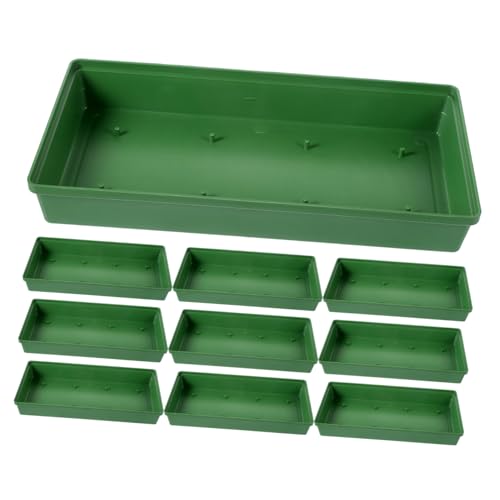 INOOMP 10 Stück Langnadelplattendekoration Tabletts Für Schaum Für Blumen Runder Schaumstoff Für Blumenarrangements Schaumschalen Tablett Für Blumenarrangements Green Plastik von INOOMP