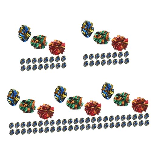 INOOMP 100 STK Lustige Katze klingelnde Papier Kugel Haustier Spielzeug Funkelnde Katzenbälle interaktives katzenspielzeug Interactive cat Toy Spielzeuge Crinkle-Ball für Katzen INOOMP 100 STK Lustige Katze klingelnde Papier Kugel Haustier Spielzeug Funkelnde Katzenbälle interaktives katzenspielzeug Interactive cat Toy Spielzeuge Crinkle-Ball für Katzen von INOOMP