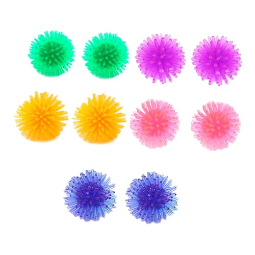 INOOMP 10stücke Katzenball Spielzeug Teiliges Kreative Form Farbenfrohe Bälle Für Katzen Fördert Bewegung Und Neugier Aus Hochwertigem Für Spiel Und Spaß Drinnen von INOOMP