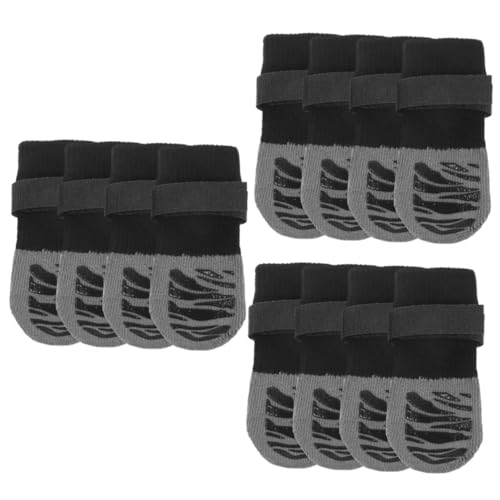 INOOMP 12stücke Haustier Socken Für Katzen Und Hunde rutschfeste wasserdichte Schuhe Für Außenbereich Pet Booties Gestreift s Pfotenschutz Und Bodenpflege von INOOMP