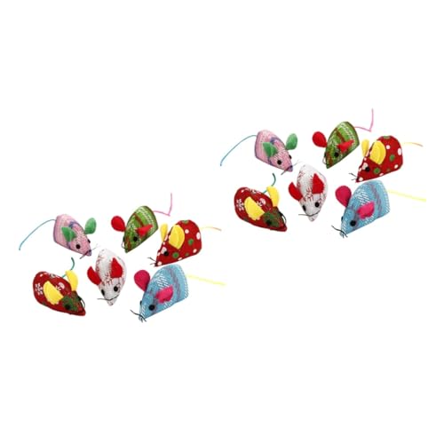 INOOMP 2sets Katzenspielzeug Interaktive Mini Lustige Mäuse Spielzeug Für Katzen Kätzchen Mental 6 Stücke * 2 INOOMP 2sets Katzenspielzeug Interaktive Mini Lustige Mäuse Spielzeug Für Katzen Kätzchen Mental 6 Stücke * 2 von INOOMP