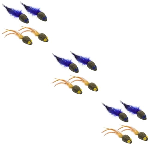INOOMP 12 STK Katzenspielzeug Kätzchenspielzeug Spielzeug für Kätzchen Spielzeug für Katzen Interactive cat Toy Spielzeuge Spielzeugmaus für Katzen Katzen-Teaser-Spielzeug lustige Katze INOOMP 12 STK Katzenspielzeug Kätzchenspielzeug Spielzeug für Kätzchen Spielzeug für Katzen Interactive cat Toy Spielzeuge Spielzeugmaus für Katzen Katzen-Teaser-Spielzeug lustige Katze von INOOMP