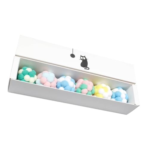 INOOMP 12 STK Katzenspielzeugball Blasen aus Katzenminze plüschig weich katzenhalter Katzen Halter Spielzeuge Plüschtier Glockenballspielzeug für Haustiere Pet-Ball-Spielzeug Kätzchen INOOMP 12 STK Katzenspielzeugball Blasen aus Katzenminze plüschig weich katzenhalter Katzen Halter Spielzeuge Plüschtier Glockenballspielzeug für Haustiere Pet-Ball-Spielzeug Kätzchen von INOOMP