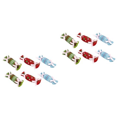 INOOMP 12 STK Spielzeug Für Haustiere Katze Plüsch Katzenspielzeug Katzenzahnbürstenspielzeug Haustier-süßigkeiten-Spielzeug Kauspielzeug Für Katzen Zahnspielzeug Für Kätzchen von INOOMP