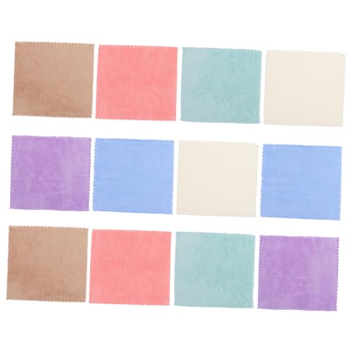 INOOMP Pig Supplies Korallenfleece-Decken-Set Bequemes Hamster-Badetuch 12-teilig Gemischt Leicht Für Haustierkäfige von INOOMP