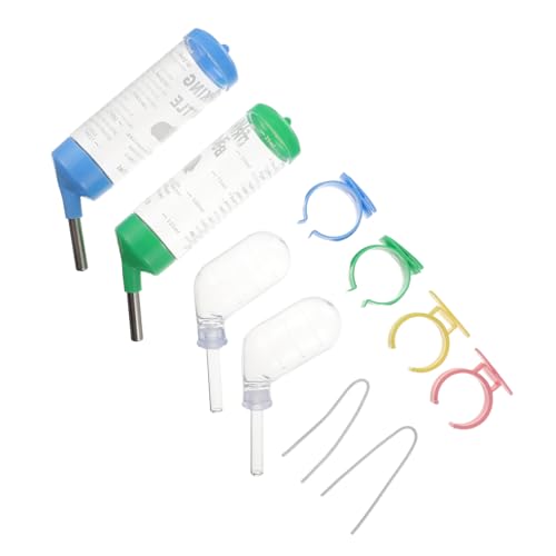 INOOMP 3er-Sets Meerschweinchen-wasserflasche Kleintier-trinkflasche Edelstahl Haustier-wasserflasche Für Hamster 4 Stück X 3 von INOOMP