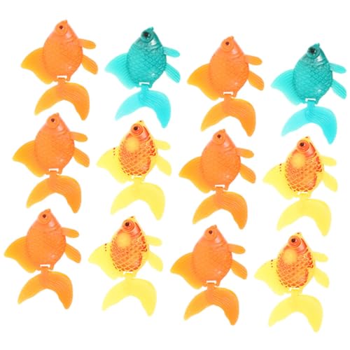 INOOMP 12 Stück Teiliges Farbenfrohe Künstliche Goldfische aus Kunststoff Lebensechte Aquarium-deko Schwimmende Fischmodelle für Teich Wassersäulen-Accessoire INOOMP 12 Stück Teiliges Farbenfrohe Künstliche Goldfische aus Kunststoff Lebensechte Aquarium-deko Schwimmende Fischmodelle für Teich Wassersäulen-Accessoire von INOOMP
