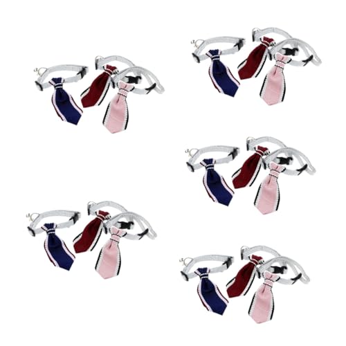 INOOMP 15 STK Haustier Krawatte Katze Weihnachtskostüm Hochzeitsdekoration hundezubehör Dog Accessories Ornament Hund Glocke Halsband Haustier-Kostüm-Krawatte hautfreundlich binden Seil von INOOMP