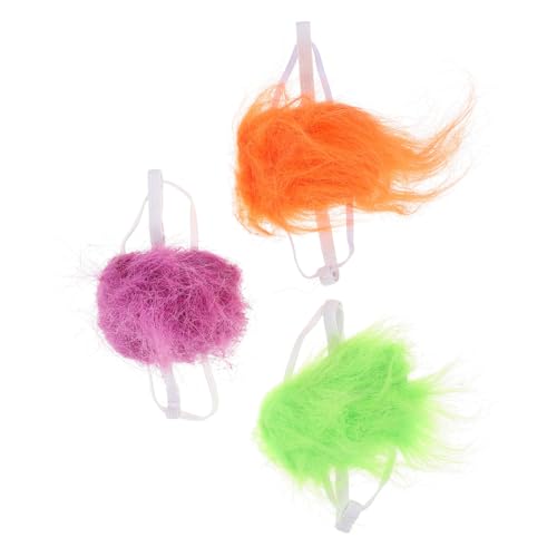 INOOMP 15 STK Haustier Perücke Kopfbedeckung Halloweenkostüm Hundeperücken Für Mittelgroße Hunde Haustier-perückenhut Kopfbedeckung Für Haustiere Haustier-Cosplay-perücke Stoff von INOOMP