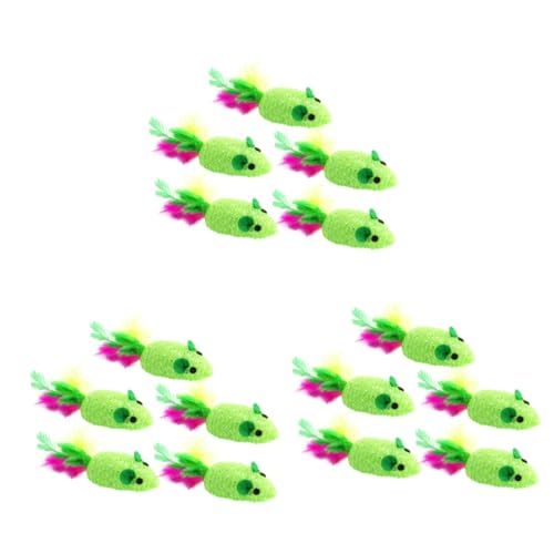 INOOMP 15stücke Woven Mouse Toy Für Katzen Interaktives Katzenspielzeug Mit Bunten Federn Langlebig Und Ansprechend Für Kätzchen Und Aktive Katzen INOOMP 15stücke Woven Mouse Toy Für Katzen Interaktives Katzenspielzeug Mit Bunten Federn Langlebig Und Ansprechend Für Kätzchen Und Aktive Katzen von INOOMP