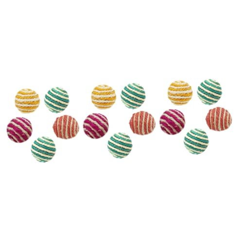 INOOMP 15 STK Sisalball Katzenfangball Kauspielzeug Katzenball Kätzchen Spielzeug aus Sisalschnur Katze kratzmatte katzenkratzmatte Spielzeuge Katzenspielzeug Haustierspielzeug für Katzen INOOMP 15 STK Sisalball Katzenfangball Kauspielzeug Katzenball Kätzchen Spielzeug aus Sisalschnur Katze kratzmatte katzenkratzmatte Spielzeuge Katzenspielzeug Haustierspielzeug für Katzen von INOOMP