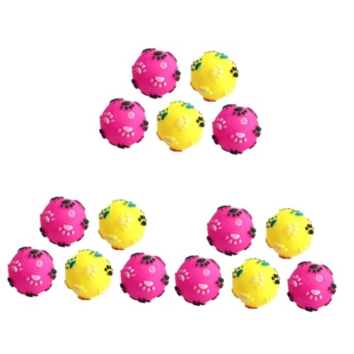 INOOMP 15 STK Spielzeugball für Haustiere Katzenspielzeug Interaktives Hundespielzeug tierische bescherung knete Spielzeug Spielzeuge Kauspielzeug für Hunde Soundspielzeug für Hunde kauen von INOOMP