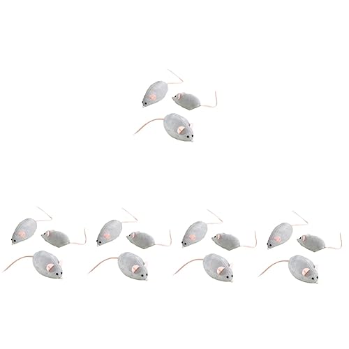 INOOMP 5sets Katze Necken Spielzeug Set Grau Mäuse Plume Interaktive Katze Spielzeug 3 Stücke * 5 INOOMP 5sets Katze Necken Spielzeug Set Grau Mäuse Plume Interaktive Katze Spielzeug 3 Stücke * 5 von INOOMP