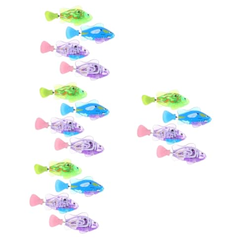 INOOMP 4sets Katzenpoolspielzeug Schwimmende Fische Abs-Material Elektrisches Katzenspielzeug Für Kätzchen Interaktives Spielzeug 4pcs * 4 von INOOMP