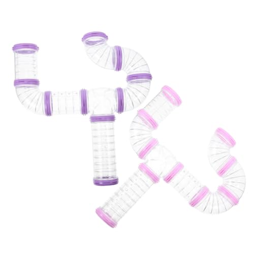 INOOMP 16 Stück Teiliges DIY Hamster Tunnel Transparente Verbindungsschienen für Hamsterkäfig Langlebige und Abnehmbare Röhren Geeignet für Aktives und Einfache INOOMP 16 Stück Teiliges DIY Hamster Tunnel Transparente Verbindungsschienen für Hamsterkäfig Langlebige und Abnehmbare Röhren Geeignet für Aktives und Einfache von INOOMP