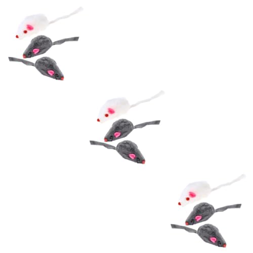 INOOMP 18 STK Katzenspielzeug Porristas Katze Teaser Tiere Katzenmäuse Mäuse Spielzeug Plüsch Drinnen Interaktiv Spielzeuge Fell Ausgestopft Flauschige Mit Geräuschen Haustierzubehör INOOMP 18 STK Katzenspielzeug Porristas Katze Teaser Tiere Katzenmäuse Mäuse Spielzeug Plüsch Drinnen Interaktiv Spielzeuge Fell Ausgestopft Flauschige Mit Geräuschen Haustierzubehör von INOOMP