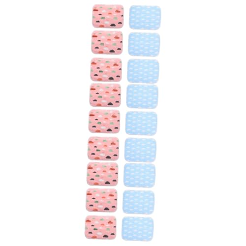 INOOMP 18 STK Pet Pinkelmatte Auskleidung Für Rattenkäfige Käfigeinlage Für Kleintiere Trainingsunterlagen Für Haustiere Waschbare Pee-pad Polyesterfaser Füllen Bett Meerschweinchen INOOMP 18 STK Pet Pinkelmatte Auskleidung Für Rattenkäfige Käfigeinlage Für Kleintiere Trainingsunterlagen Für Haustiere Waschbare Pee-pad Polyesterfaser Füllen Bett Meerschweinchen von INOOMP