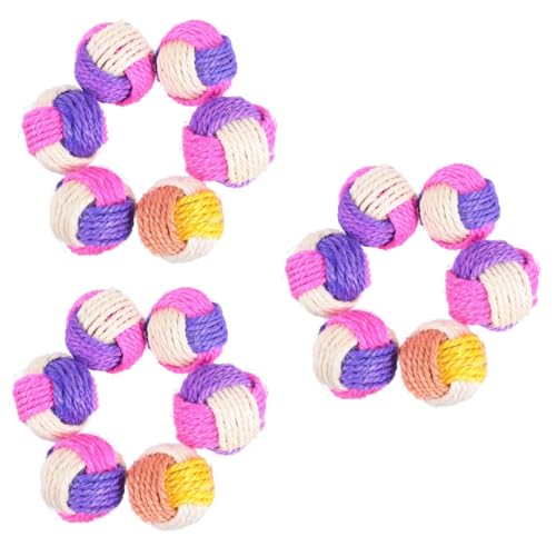 INOOMP 18 STK Sisal Ball Katzen Spielzeug Beißspielzeug Katze kratzt katzenminze Spielzeug interaktives Spielzeug kratzspielzeug Spielzeuge rollender Ball für Haustiere Haustier Spielzeug INOOMP 18 STK Sisal Ball Katzen Spielzeug Beißspielzeug Katze kratzt katzenminze Spielzeug interaktives Spielzeug kratzspielzeug Spielzeuge rollender Ball für Haustiere Haustier Spielzeug von INOOMP