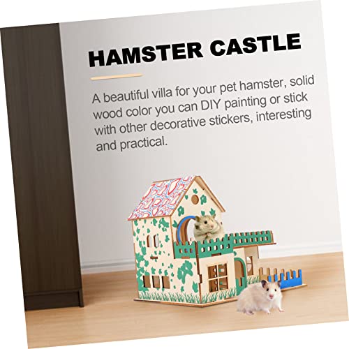 INOOMP Entzückendes Leiterhaus Für Kleintiere Holz Rennmäuse Spielzeug Haustiervilla Leitern Für Glückliche Hamster von INOOMP